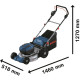 Акумуляторна газонокосарка Bosch GRA 18V2-46 Professional (06008C8000) (без АКБ та ЗУ)
