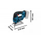 Аккумуляторный лобзик Bosch GST 18 V-LI B Professional (06015A6102)