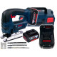 Акумуляторний лобзик Bosch GST 18 V-LI B, 2 акб 5 Ah, ЗУ GAL 1880 CV, L-BOXX 136, 3 пилки (06015A6103)