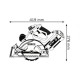Акумуляторна дискова пилка Bosch GKS 36 V-Li Proffesional (0601637R02)