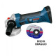 Акумуляторна кутова шліфувальна машина (болгарка) Bosch GWS 18 V-LI Professional (060193A301)