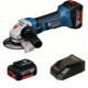Акумуляторна кутова шліфувальна машина Bosch GWS 18-125 V-LI Professional (каркас) (060193A307)