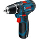 Акумуляторний шуруповерт BOSCH Professional GSR 12V-15 FC, змінні насадки, кейс (06019F6006)