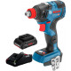 Акумуляторний гайковерт Bosch GDX 18V-200 С, АКБ GBA 18V 5.0Ah (2 шт), ЗУ, Кейс L-BOXX (06019G4201)