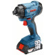 Акумуляторний ударний гайковерт BOSCH GDR 180-Li 2х2.0 Ач, ЗУ (06019G5123)