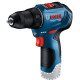 Акумуляторний безщітковий дриль-шуруповерт Bosch Professional GSR 12V-30, Сабельна пилка Bosch GSA 10.8 V-Li, Кутова шліфувальна машина Bosch Professional GWS 12V-76 (06019G9000+060164L902+06019F2000)