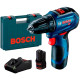 Акумуляторний безщітковий дриль-шуруповерт Bosch Professional GSR 12V-30, Кутова шліфувальна машина Bosch Professional GWS 12V-76 (06019G9000+06019F2000)
