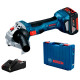 Акумуляторна кутова шліфувальна машина (болгарка) Bosch GWS 180-LI (06019H9021)