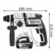 Акумуляторний перфоратор BOSCH GBH 18 V-EC L-Boxx (0611904002)