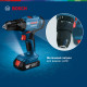 Акумуляторний ударний шуруповерт Bosch Professional GSB 183-LI з 2 акб GBA 18V 2 Ah та з/в GAL 18V-20, в кейсі (06019K9100)