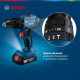 Акумуляторний ударний шуруповерт Bosch Professional GSB 183-LI з 2 акб GBA 18V 2 Ah та з/в GAL 18V-20, в кейсі (06019K9100)