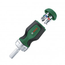 Отвертка Bosch с трещоткой и 6 бит (1600A027PK)