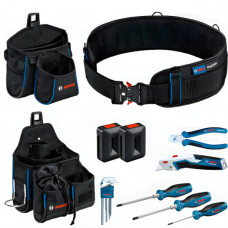 Пояс Bosch Professional + сумки GWT 2, GWT 4 + набір ручних інструментів (1600A02H5C)