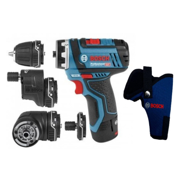 Акумуляторний шуруповерт Bosch GSR 12V-15 FC Set, кобура для шуруповерта (06019F6000)