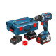 Акумуляторний ударний шуруповерт Bosch GSB 18 V-EC Professional L-Boxx (06019E9104)