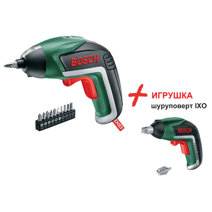 Акумуляторний шуруповерт Bosch IXO+IXO Lino (06039A800K)