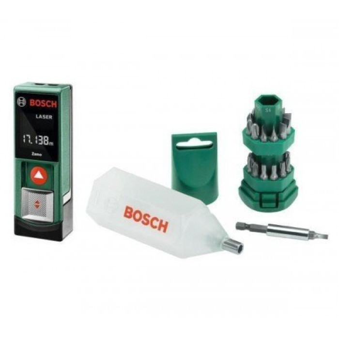 Лазерный дальномер Bosch Zamo, набор бит (06159940JF)
