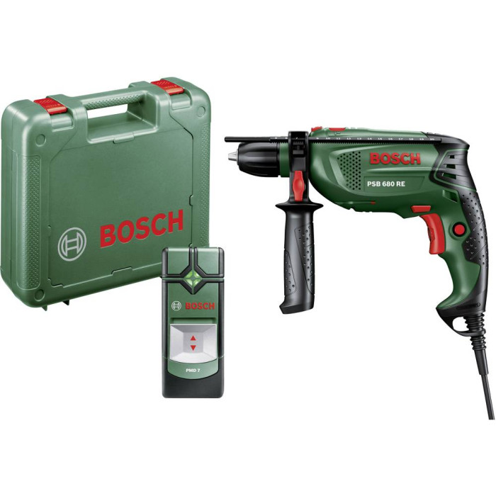 Дриль ударний Bosch PSB 680 RE + PMD 7 (060312800C)