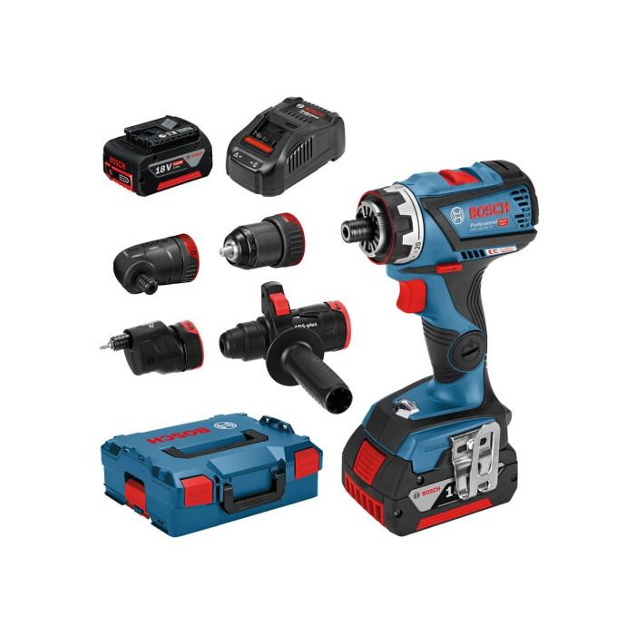 Акумуляторний шуруповерт Bosch GSR 18 V-60 FC Set (4 насадки) (06019G7100)