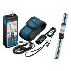 Лазерный дальномер Bosch Professional GLM 100 C, Измерительная линейка Bosch Professional R60