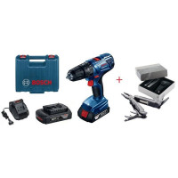 Шуруповерт ударний акумуляторний Bosch Professional GSB 180-LI, Швейцарський Мульти Інструмент (0615990K9T)