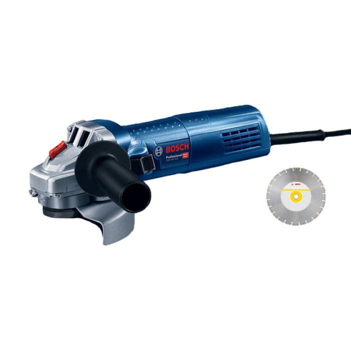 Кутова шліфувальна машина (болгарка) Bosch GWS 750 S (0601394121-5), алмазне сегментне коло 125 мм