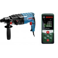 Перфоратор Bosch Professional GBH 240 + Лазерний дальномір Bosch PLR 40 C (0611272100+0603672320)