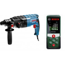 Перфоратор Bosch Professional GBH 240 + Лазерний дальномір Bosch PLR 40 C (0611272100+0603672320)
