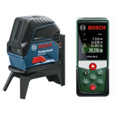 Лазерный нивелир Bosch GCL 2-15, RM1 (0601066E00), Лазерный дальномер Bosch PLR 40 C (0603672320)