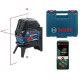 Лазерный нивелир Bosch GCL 2-15, RM1 в кейсе (0601066E02), Лазерный дальномер Bosch PLR 40 C (0603672320)