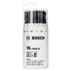 Набор сверл BOSCH 2607018355 19шт. HSS-R 1-10мм