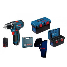 Акумуляторний шуруповерт Bosch Professional GSR 12V-15, 2 x АКБ GBA 12 B/2 Ач, ЗУ GAL 1230 CV, Toolbox Pro (0615990L28)