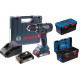 Акумуляторний шуруповерт Bosch Professional GSR 18-2-LI Plus, 2 х GBA 18 В 2.0Ач, ЗУ AL 1820 CV+ Валіза, Toolbox Pro (0615990L29)