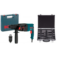 Перфоратор Bosch Professional GBH 2-26 DFR (0611254768), Змінний патрон SDS, Кейс, Набір SDS plus (0615990L2T)