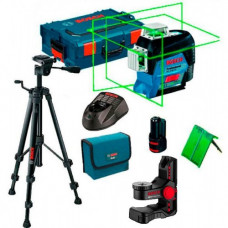 Лазерный нивелир Bosch GLL 3-80 CG, держатель BM 1, штатив BT 150, зарядное с аккумулятором 12 V, L-Boxx