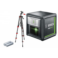 Линейный лазерный уровень Bosch Quigo green (Зеленый луч), Штатив (0603663C01)