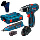 Набір Bosch шуруповерт GSR 12V-15, бормашина GRO 12V-35, з/в GAL 1230 CV, 2 x акб GBA 12V 2 Ah, L-boxx (06018681SB)