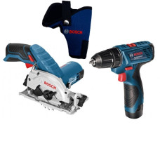 Акумуляторний шуруповерт Bosch GSR 120 LI, Акумуляторна дискова пилка Bosch GKS 12V-26 (06016A1001+06019F7001)