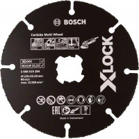 Круг отрезной Bosch X-Lock Carbide Multi Wheel, 125х1х22,23 мм (2608619284)