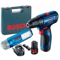 Аккумуляторная дрель-шуруповерт Bosch GSR 120-LI, GLI 12V-300, GAL 1210 CV, 2 акб GBA 12 В/2Ач, чемодан (06019G8004)