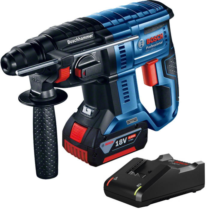 Перфоратор акумуляторний Bosch Professional GBH 180-LI, акумулятор GBA 4.0 A*год, ЗУ GAL 18V-40 (0615990L6J)