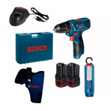 Акумуляторний шуруповерт Bosch GSR 120-LI, ліхтар (06019F7005)