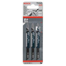 Набор пилок для лобзика Bosch T111C 3 шт. (2608630808)