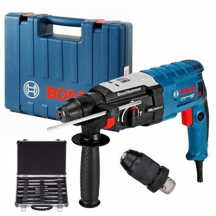 Перфоратор Bosch Professional GBH 2-28 F у валізі з БЗП та набором SDS-plus Mixed Set (0611267600N)