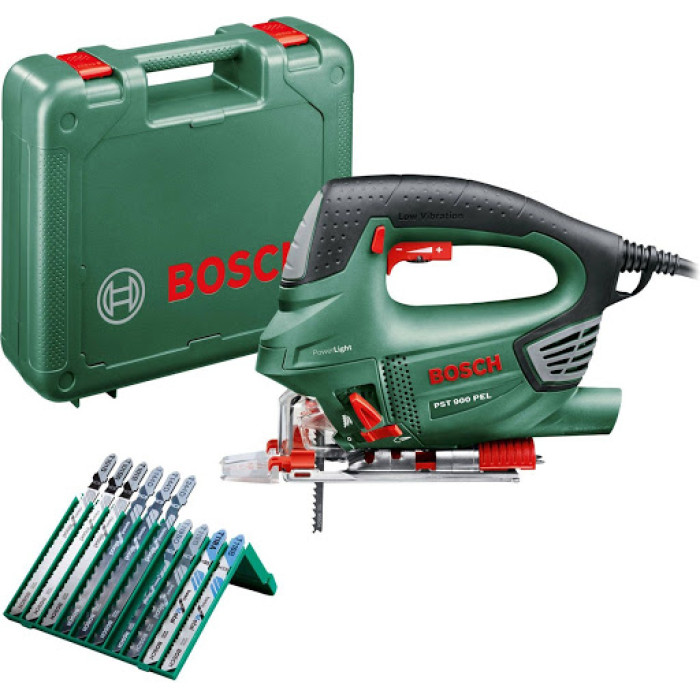 Лобзик Bosch PST 900 PEL (06033A0201) + набір полотен