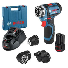 Акумуляторний шуруповерт BOSCH Professional GSR 12V-15 FC, змінні насадки, кейс (06019F6006)