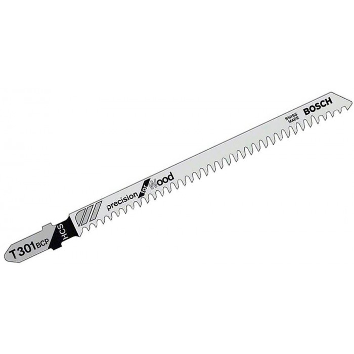 Пилка для лобзика Bosch по дереву T301BCP, 2.5×117 мм, 25 шт. (2608633A40)