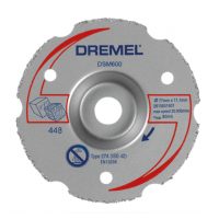 Отрезной диск карбидный для резки заподлицо Dremel DSM600 77x11.1 мм (2615S600JB)