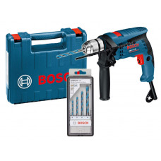 Дриль ударний Bosch GSB 13 RE БЗП (0601217103), набір свердл