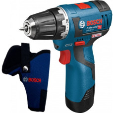 Акумуляторний шуруповерт Bosch GSR 12V-20 Professional, кобура для шуруповерта (06019D4000)